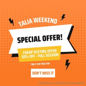 Weekend special offer for my true fans i have a special deal just for