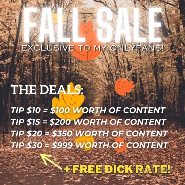 Tip below to grab your bonus 30 includes a free dick rate from me 