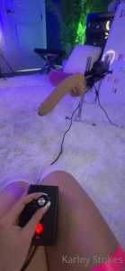 karleystokes - Getting the fuck machine ready for tonight 