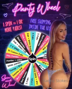 karleystokes - Exclusive panties -wheel you re guaranteed to win my panties with this part 1 