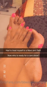 Good afternoon yes yes about this past friday mani and pedi now time part 2