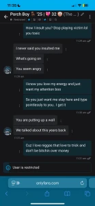 Send that 111 11 boo or we can t talk again u4652629 my energy ain t part 2