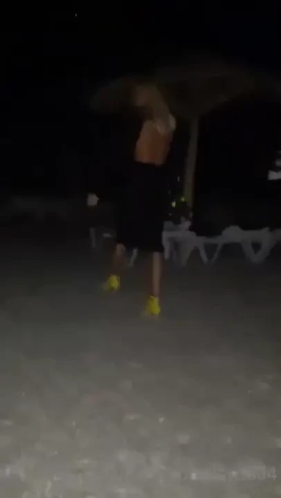 Not a good idea to walk with heels in the sand 