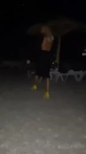 Not a good idea to walk with heels in the sand