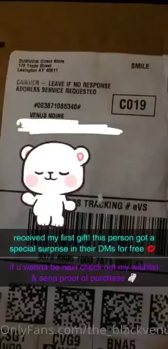 Just received my first gift from a fan on reddit amp they got a couple part 1 