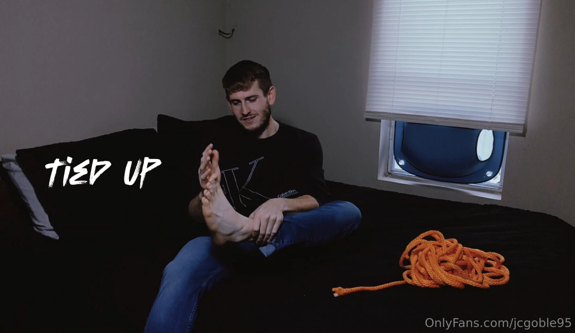 Tied up feet and rope i let my husband tie me up i actually think i m 