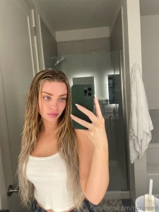 Showered no makeup on getting into bed part 1