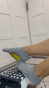 Little footjob today