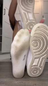 Nice dirty socks amp feet closeup for you today