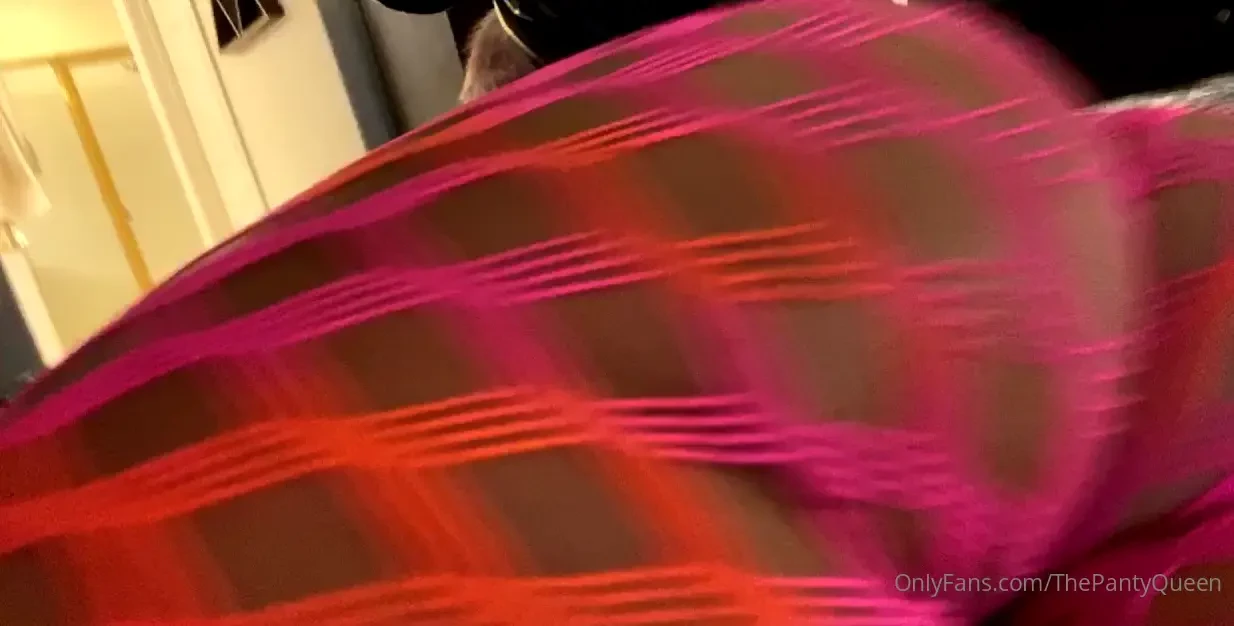 Pink panty buried in them cheeks 