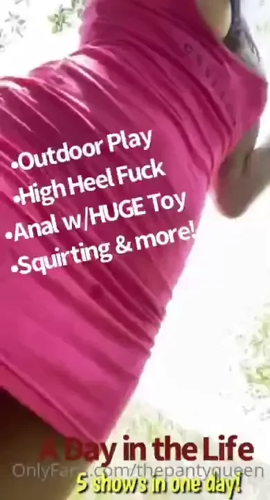 A day in the life of a size queen 5 magic wand and high heel play too part 2 