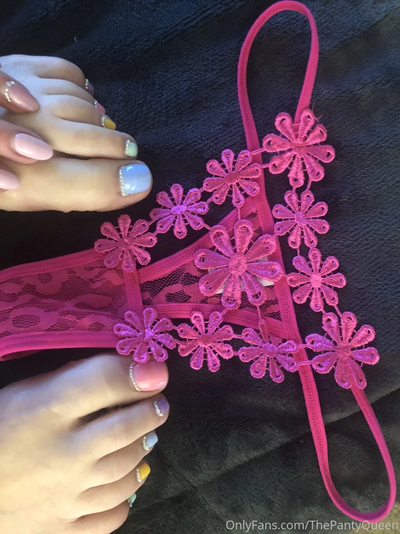 Pink flower panties 