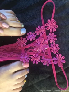 Pink flower panties