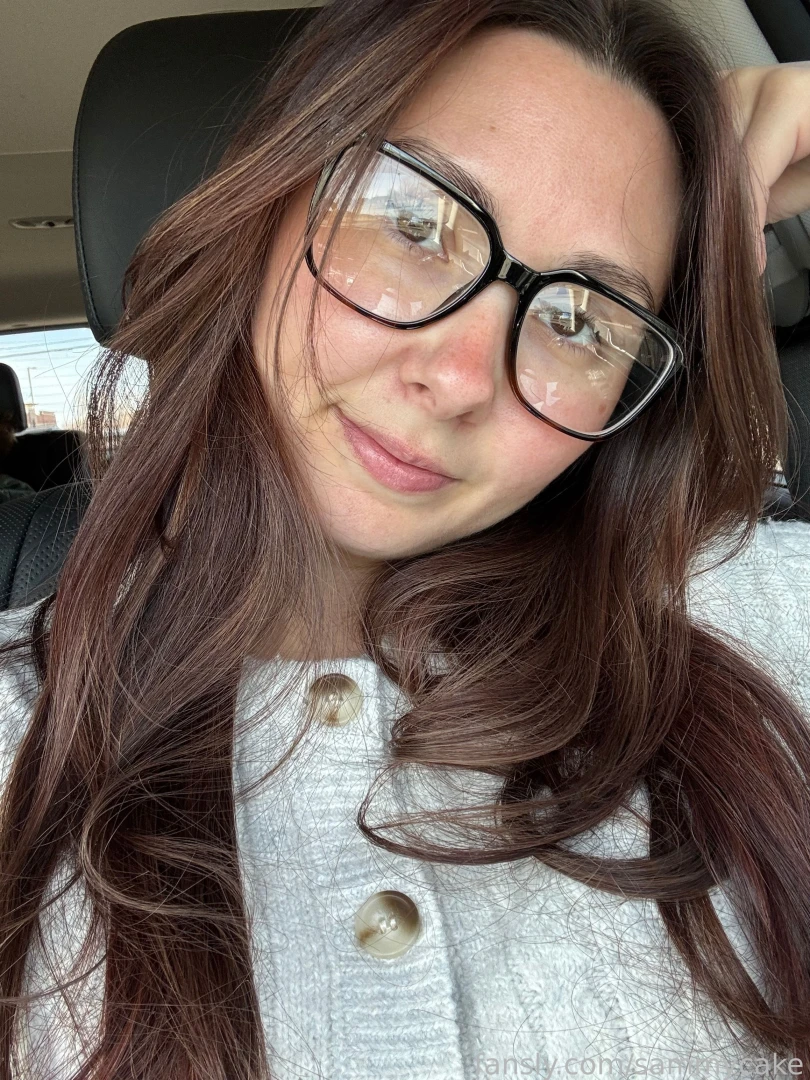 Wearing my new sweater 