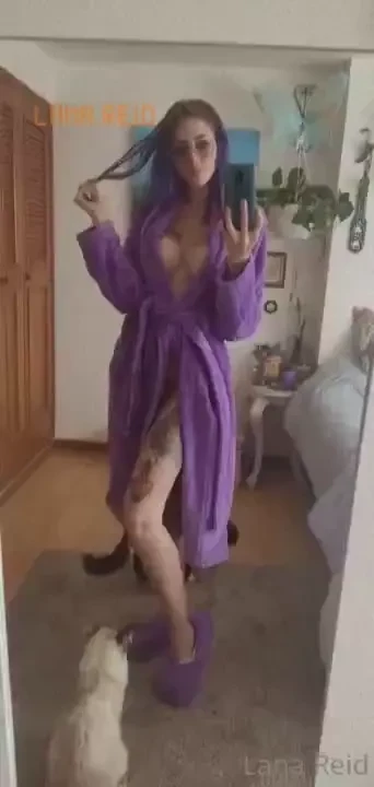 After shower do you like my new robe 
