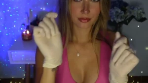 Asmr latex kisses