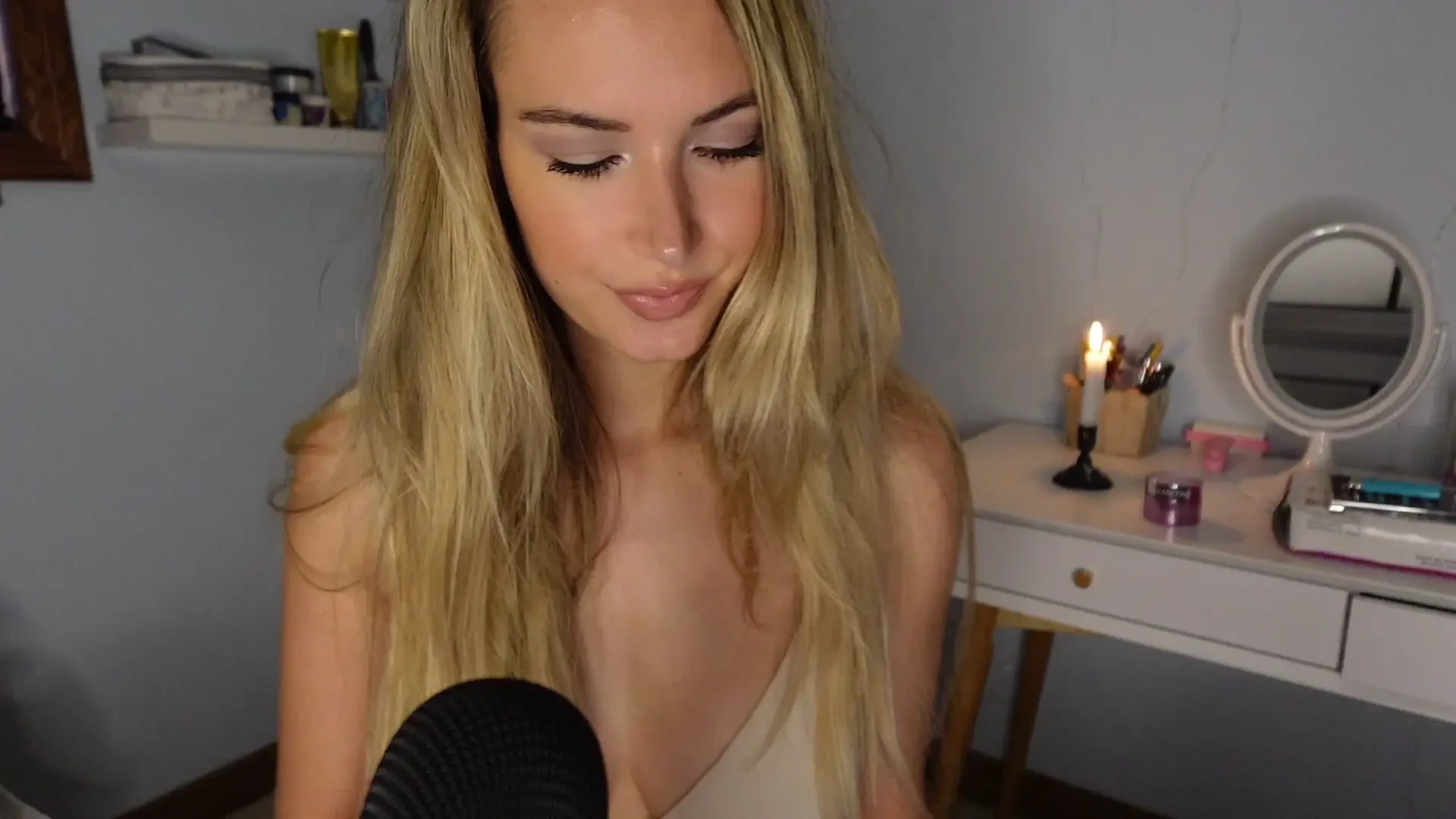 Asmr lick her pussy story reading touching myself too 