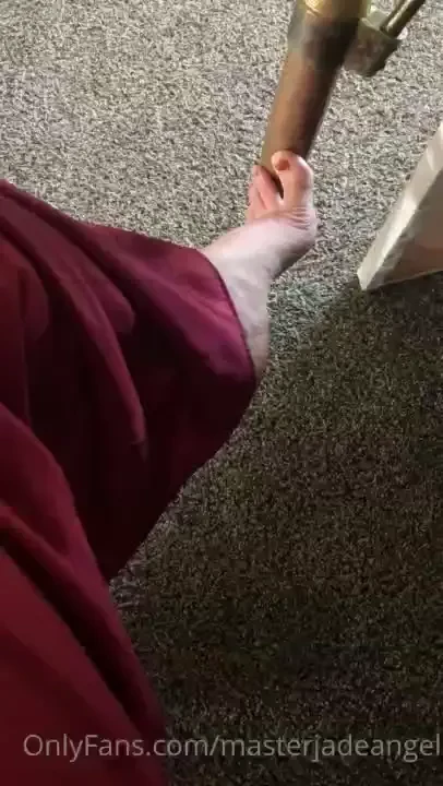 Let me slowly drag my foot across your body 