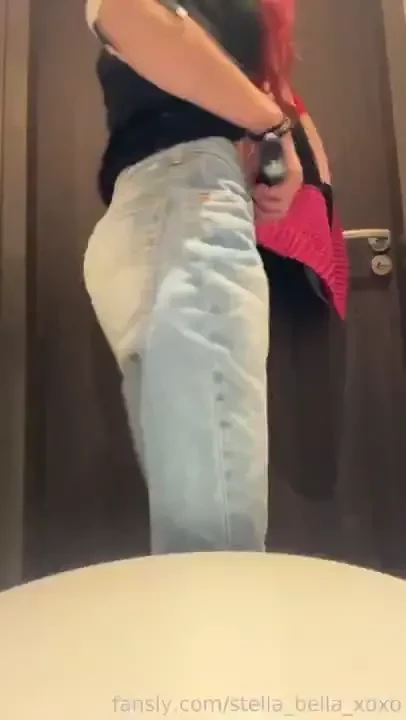 Risky public toilet fuck today a sub wanted to control my toy whilst i 