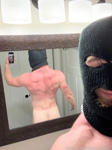 Beefed with the sun today fyp ass muscle back biceps abs pits bi part 1