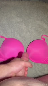 Blasted a load on a pretty girls bra just to send it back so she can