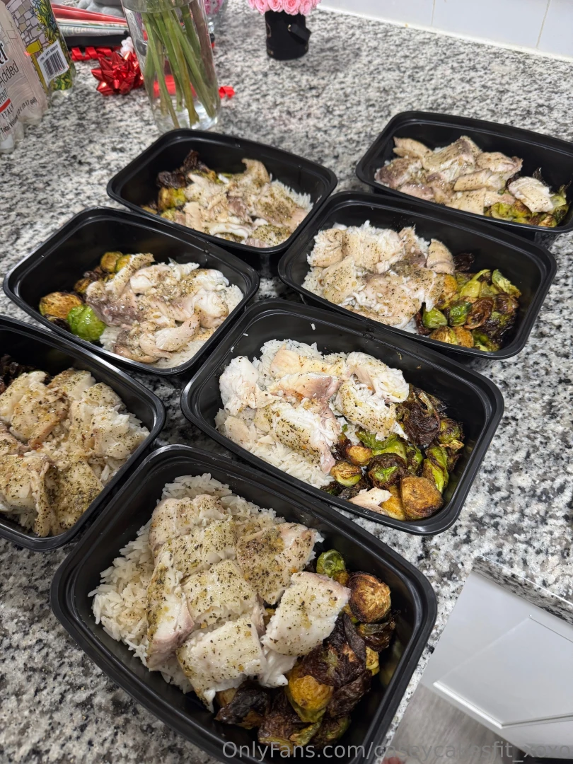 Garlic amp herb tilapia basmati rice and roasted brussels all ready 