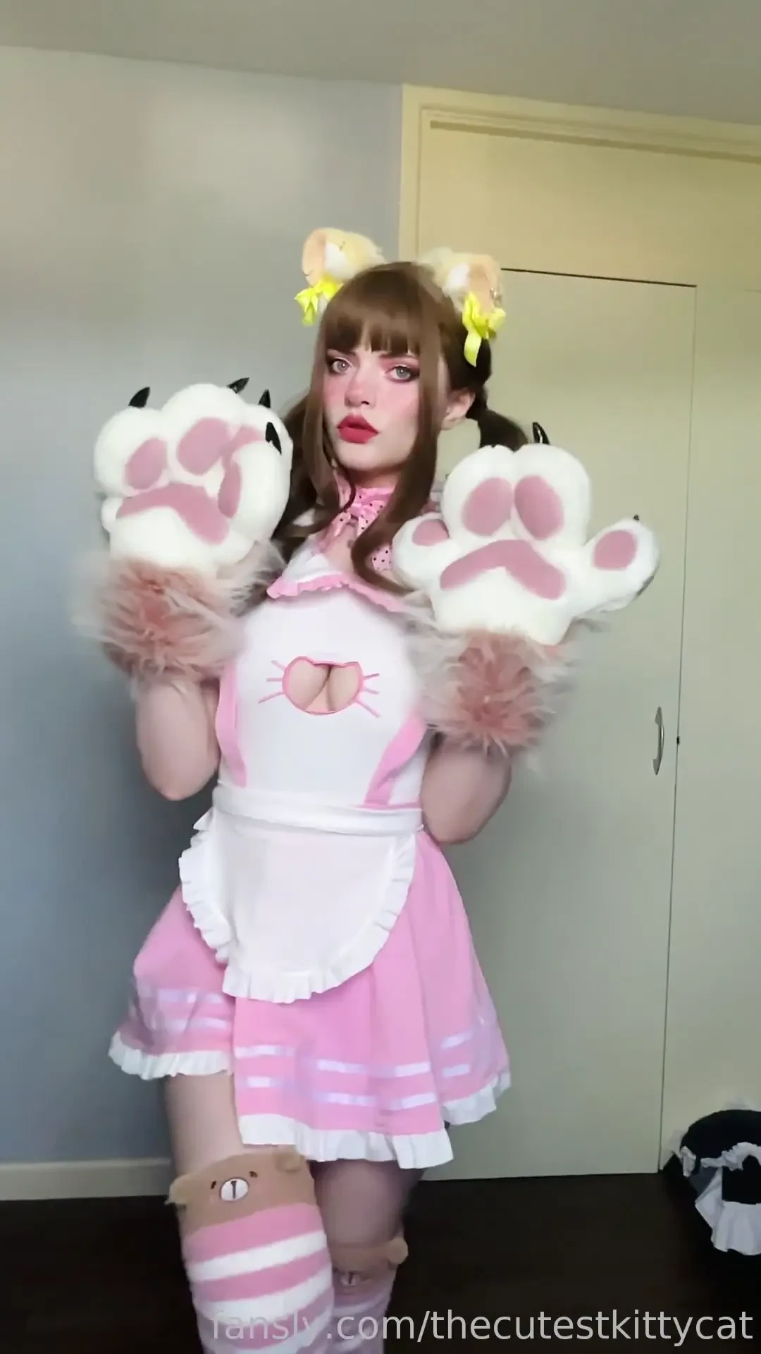 Being silly with my big fluffy paws 