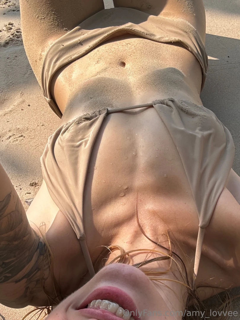Morning at the beach when you re covered in sand the salt stings your 