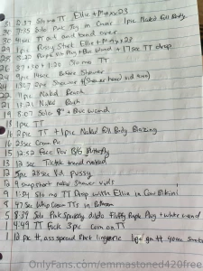 Here s a little list of my paid pages content from march till now i