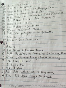 Here s a little list of my paid pages content from march till now i part 1
