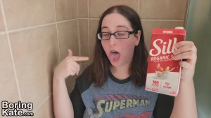 Pouring soy milk on my tits i considered making a shorter version of