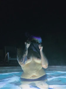 Enjoying myself on this weekend getaway care to join me public pool