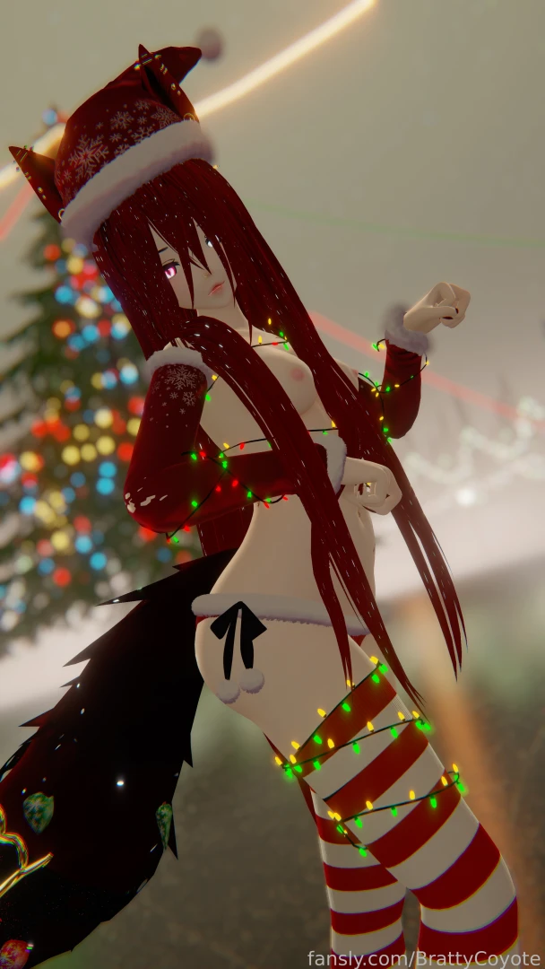 Nya vtuber lewdtuber vr petite xmas 