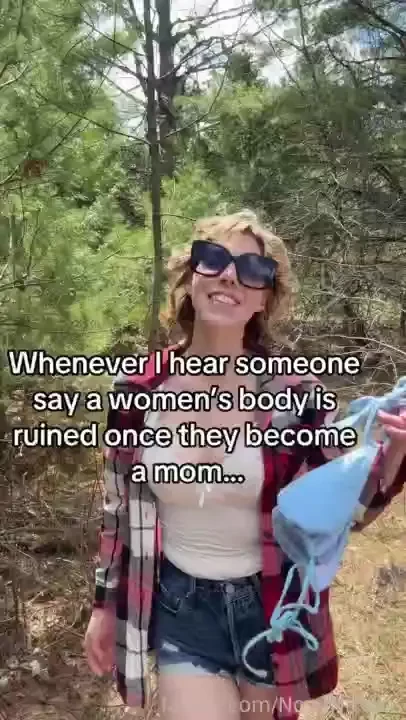 Help me show them they re wrong bikini milf hotmom outdoors inthewoods 