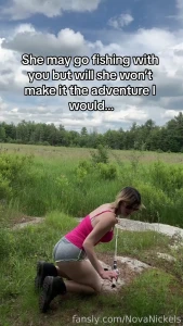 Wanna go fishing milf hotmom naughty objectinsertion bizzare outdoors