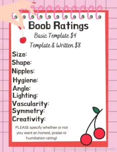 Ratings are closed interested in your own genital report card and yes part 2