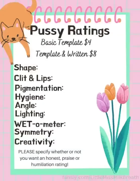 Ratings are closed interested in your own genital report card and yes 
