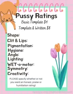 Ratings are closed interested in your own genital report card and yes