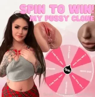Win my pussy clone now you get the chance to win my pussy clone either 