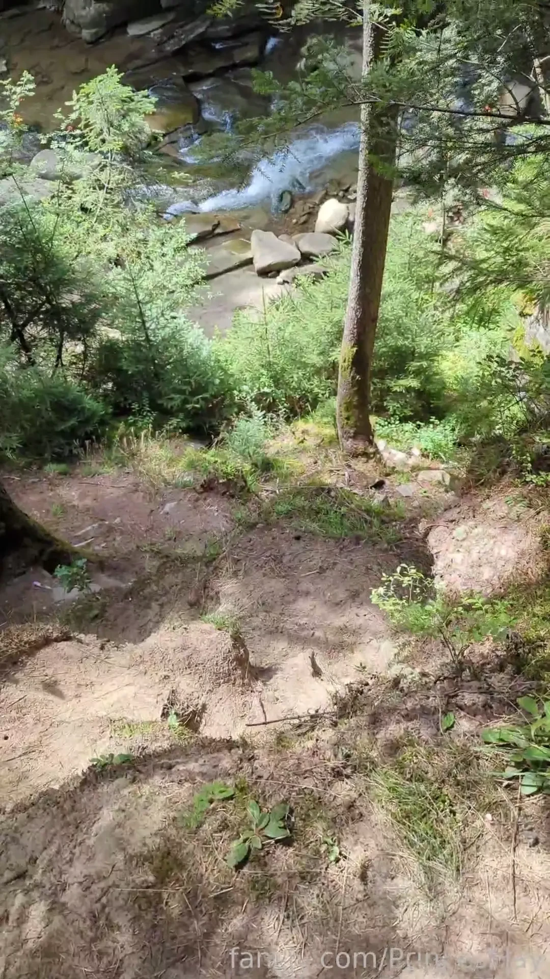 This trail is rather steep i could use a helping hand to get down 