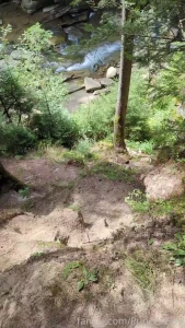 This trail is rather steep i could use a helping hand to get down