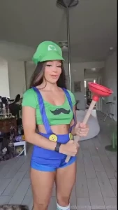 Its luigi time tags ebony lightskin tan fit fitness gym gymbabe