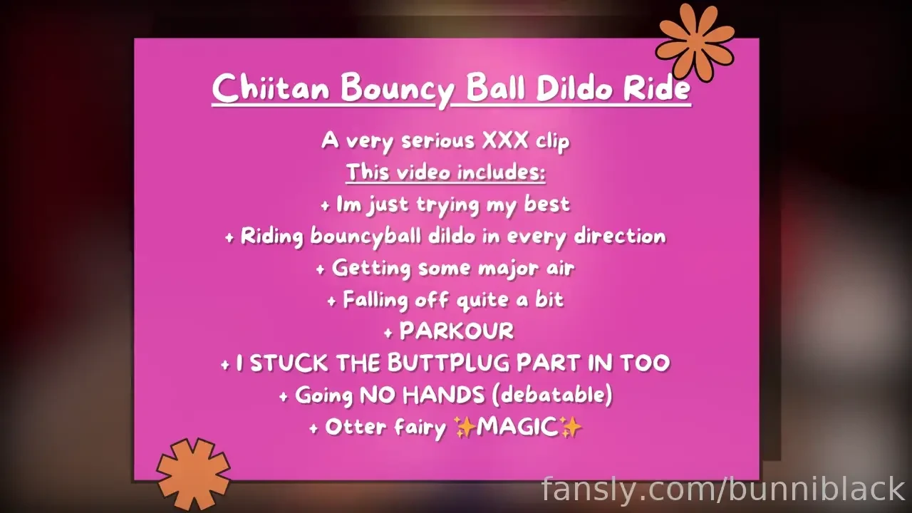 Chiitan bouncy ball dildo ride a very serious xxx clip this video 