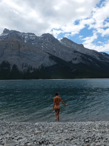 Back to swimming in glacial lakes my happy place