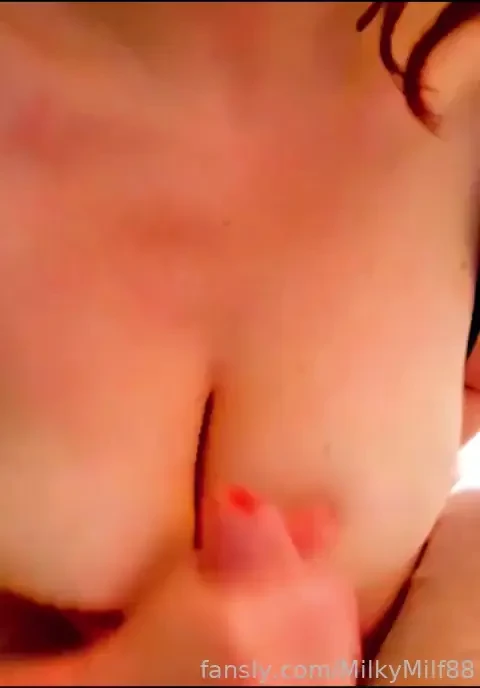 Love how my boobs jiggle as i stroke magni88 s cock against them then 
