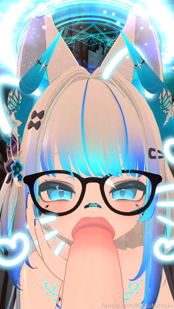 All for me fyp kitsu vr vrchat 3d anime hentai vtuber lewdtuber ririka part 1 