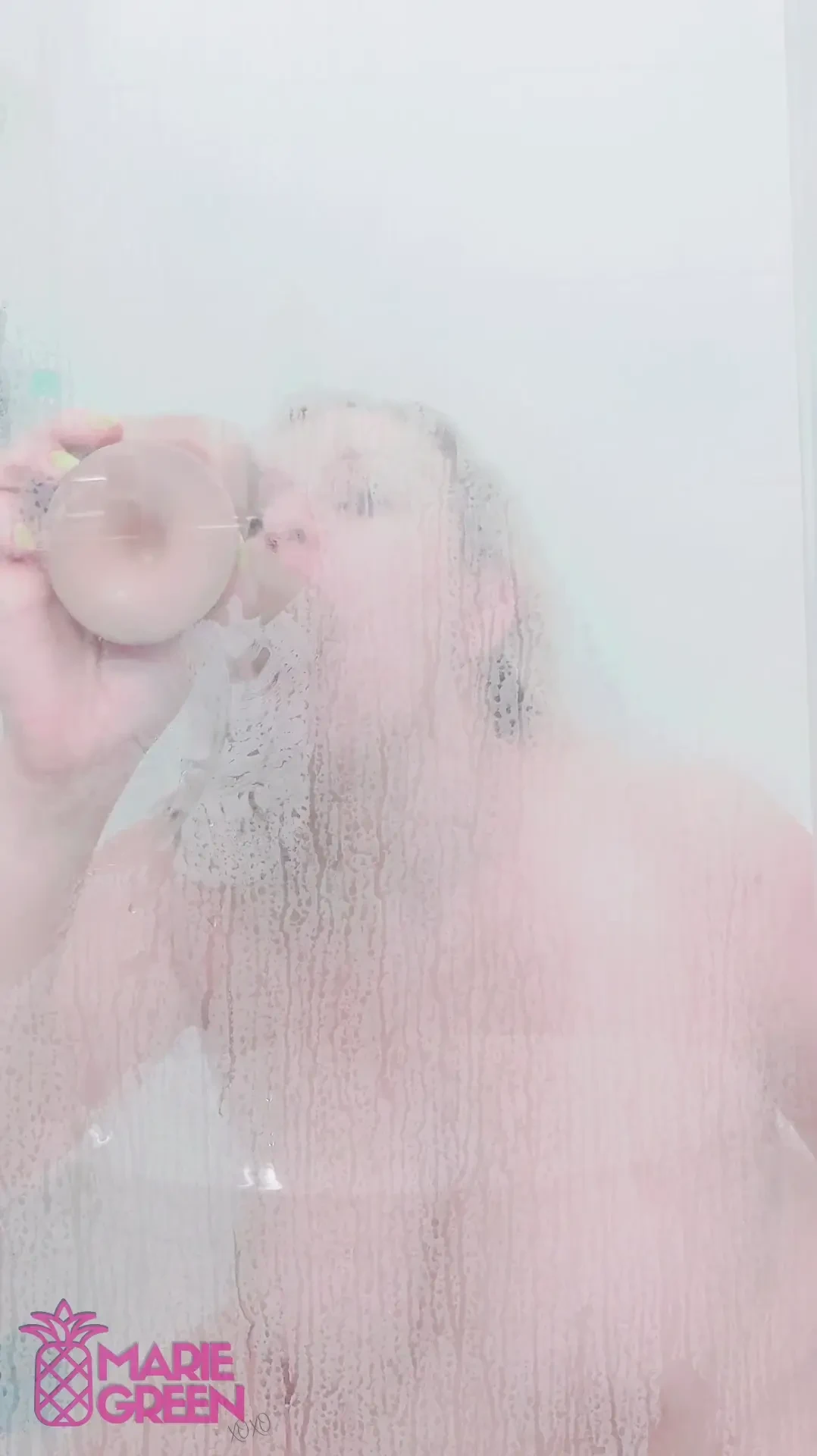 The longer shower vid solo dildo glass shower pussy asshole anal dp 