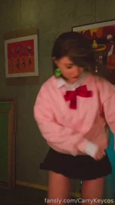Momo s here cosplay young twerk skirt teen tiktok