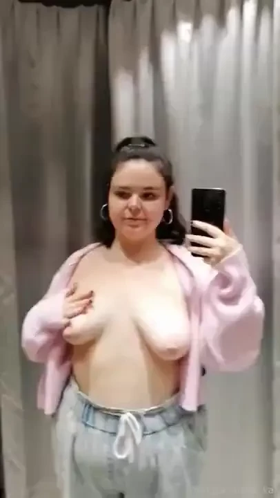 Trying on some clothes in h amp m what do you think of this fluffy 