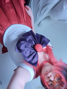 Thank you for getting sailor mars cosplay for me had a quick costume